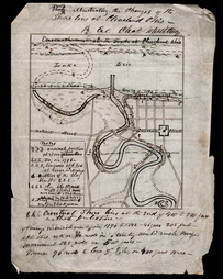 Whittlesey 1860 Map of Early Cleveland Along Lake Erie